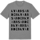 Mid Heather Gray t-shirt med Kvarnsanden ordlek t-shirt
