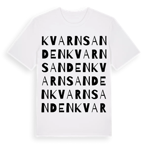 Kvarnsanden ordlek t-shirt – ekologisk bomull t-shirt från Pinshirt