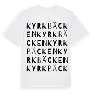 Kyrkbäcken ordlek t-shirt – ekologisk bomull t-shirt från Pinshirt