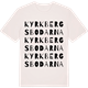 Vintage White t-shirt med Kyrkbergsbodarna ordlek t-shirt