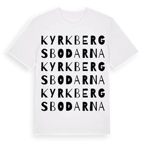Kyrkbergsbodarna ordlek t-shirt – ekologisk bomull t-shirt från Pinshirt