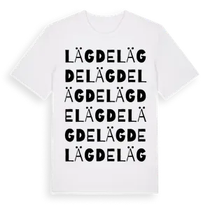 Lägde ordlek t-shirt – ekologisk bomull t-shirt från Pinshirt