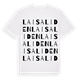 Laisaliden ordlek t-shirt