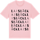 Pink Cotton t-shirt med Laisbäck ordlek t-shirt