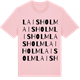 Pink Cotton t-shirt med Laisholm ordlek t-shirt