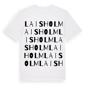 Laisholm ordlek t-shirt – ekologisk bomull t-shirt från Pinshirt
