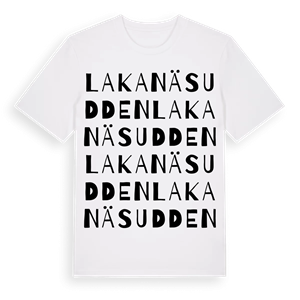 Lakanäsudden ordlek t-shirt – ekologisk bomull t-shirt från Pinshirt