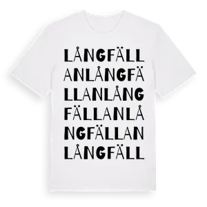 Långfällan ordlek t-shirt – ekologisk bomull t-shirt från Pinshirt