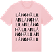 Pink Cotton t-shirt med Långhällan ordlek t-shirt
