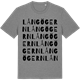 Mid Heather Gray t-shirt med Långögern ordlek t-shirt