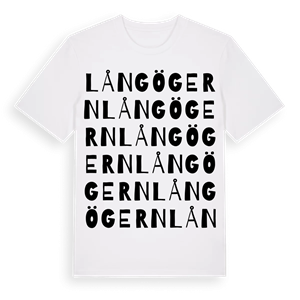 Långögern ordlek t-shirt – ekologisk bomull t-shirt från Pinshirt