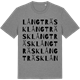 Mid Heather Gray t-shirt med Långträsk ordlek t-shirt