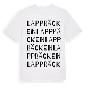 Lappbäcken ordlek t-shirt – ekologisk bomull t-shirt från Pinshirt