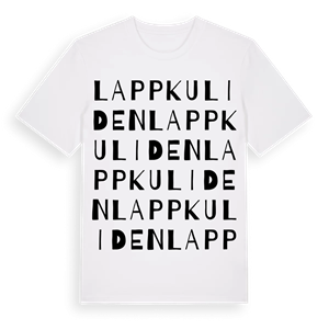 Lappkuliden ordlek t-shirt – ekologisk bomull t-shirt från Pinshirt