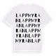 White t-shirt med Lappmyran ordlek t-shirt