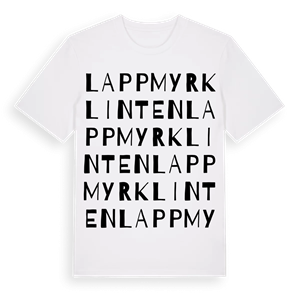 Lappmyrklinten ordlek t-shirt – ekologisk bomull t-shirt från Pinshirt