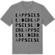 Mid Heather Gray t-shirt med Lappselsliden ordlek t-shirt
