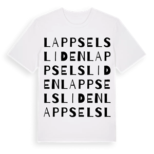 Lappselsliden ordlek t-shirt – ekologisk bomull t-shirt från Pinshirt