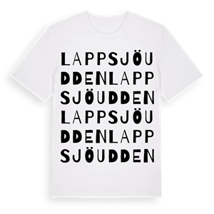 Lappsjöudden ordlek t-shirt – ekologisk bomull t-shirt från Pinshirt