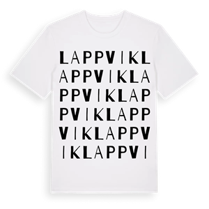 Lappvik ordlek t-shirt – ekologisk bomull t-shirt från Pinshirt