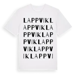 Lappvik ordlek t-shirt – ekologisk bomull t-shirt från Pinshirt