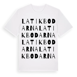 Latikbodarna ordlek t-shirt – ekologisk bomull t-shirt från Pinshirt