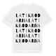 Latikbodarna ordlek t-shirt