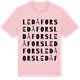 Pink Cotton t-shirt med Ledåfors ordlek t-shirt