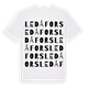 White t-shirt med Ledåfors ordlek t-shirt