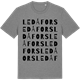 Mid Heather Gray t-shirt med Ledåfors ordlek t-shirt