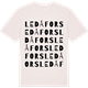 Vintage White t-shirt med Ledåfors ordlek t-shirt