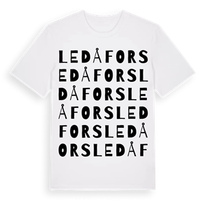 Ledåfors ordlek t-shirt – ekologisk bomull t-shirt från Pinshirt