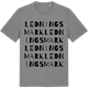 Mid Heather Gray t-shirt med Ledningsmark ordlek t-shirt