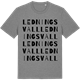 Mid Heather Gray t-shirt med Ledningsvall ordlek t-shirt
