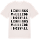 Vintage White t-shirt med Ledningsvall ordlek t-shirt