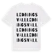 White t-shirt med Ledningsvall ordlek t-shirt