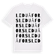 Leduåfors ordlek t-shirt