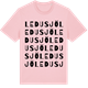 Pink Cotton t-shirt med Ledusjö ordlek t-shirt