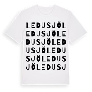 Ledusjö ordlek t-shirt – ekologisk bomull t-shirt från Pinshirt