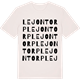 Vintage White t-shirt med Lejontorp ordlek t-shirt