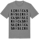 Mid Heather Gray t-shirt med Lerbäcksnäs ordlek t-shirt