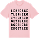 Pink Cotton t-shirt med Lerberget ordlek t-shirt