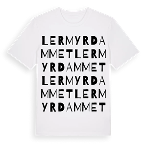 Lermyrdammet ordlek t-shirt – ekologisk bomull t-shirt från Pinshirt