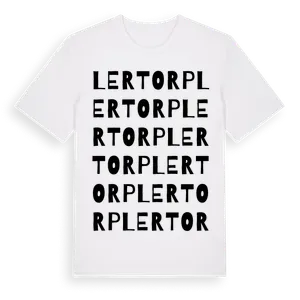 Lertorp ordlek t-shirt – ekologisk bomull t-shirt från Pinshirt