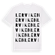 White t-shirt med Lerviken ordlek t-shirt