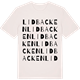 Vintage White t-shirt med Lidbacken ordlek t-shirt