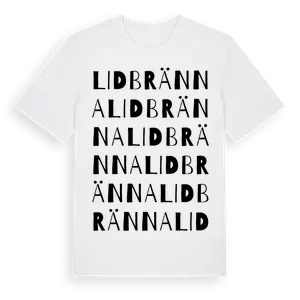 Lidbränna ordlek t-shirt – ekologisk bomull t-shirt från Pinshirt