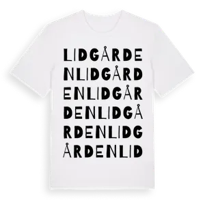 Lidgården ordlek t-shirt – ekologisk bomull t-shirt från Pinshirt
