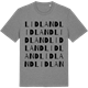 Mid Heather Gray t-shirt med Lidland ordlek t-shirt