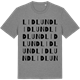 Mid Heather Gray t-shirt med Lidlund ordlek t-shirt